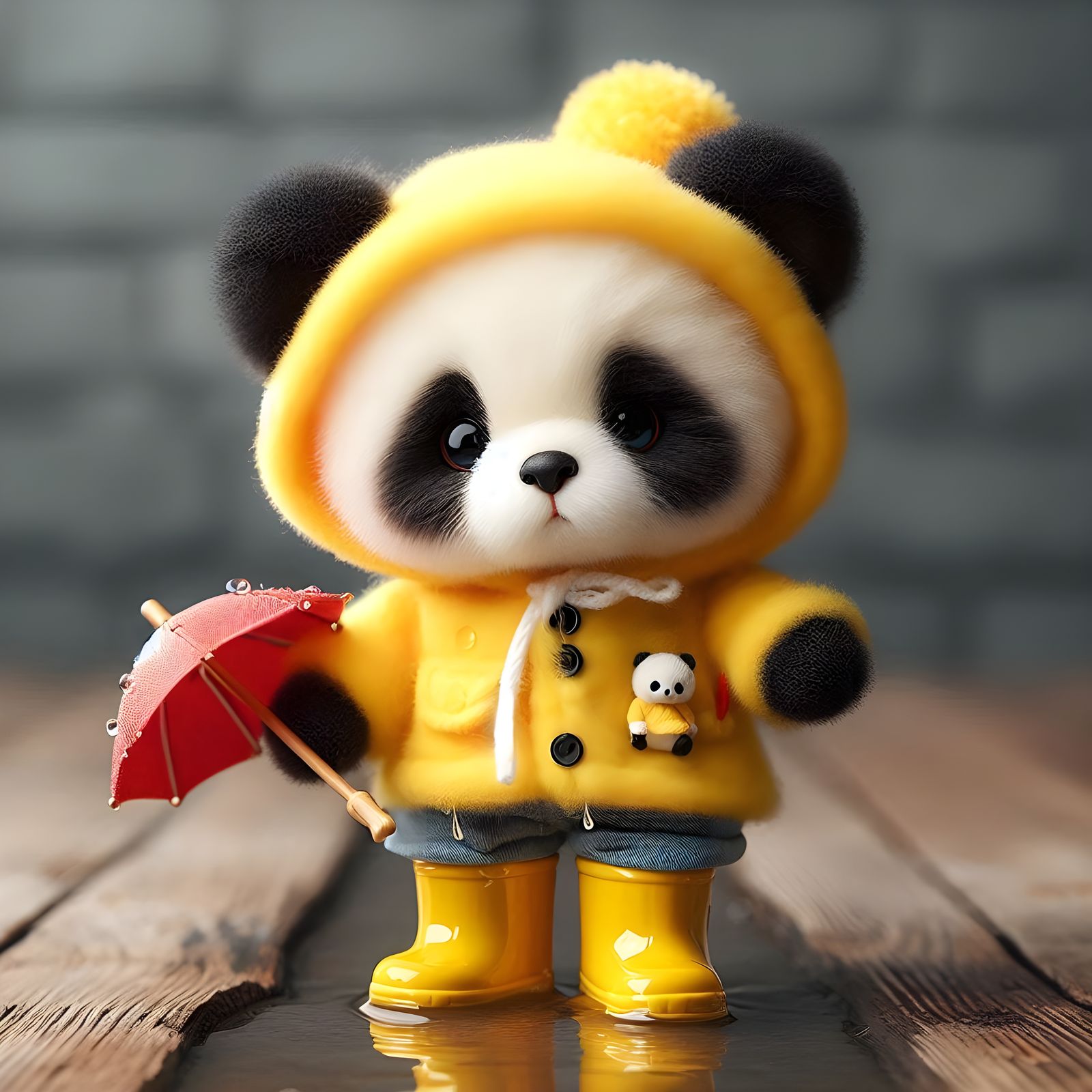 Panda's Little Umbrella