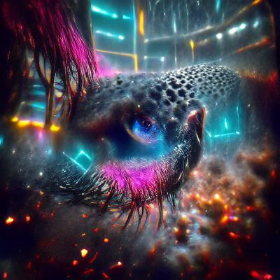 Deep space helix nebula