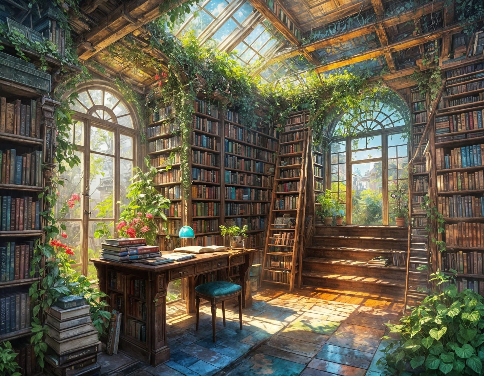 Library Room   by @1cheesepuff