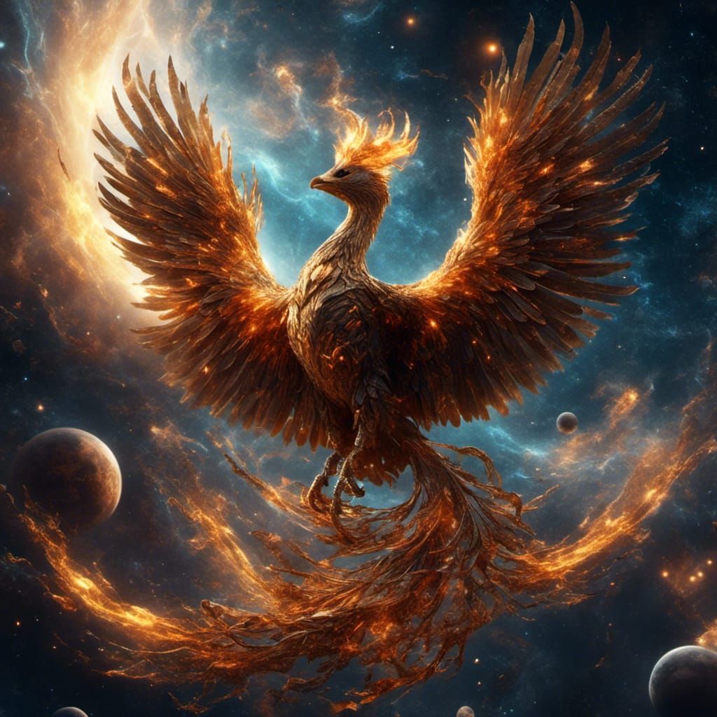 <lora:NC Hyperreal:1.0> <lora:Kyoot:1.0> Imagine and detail very clearly: the exciting rebirth of an energetic being in the vast void of spa...