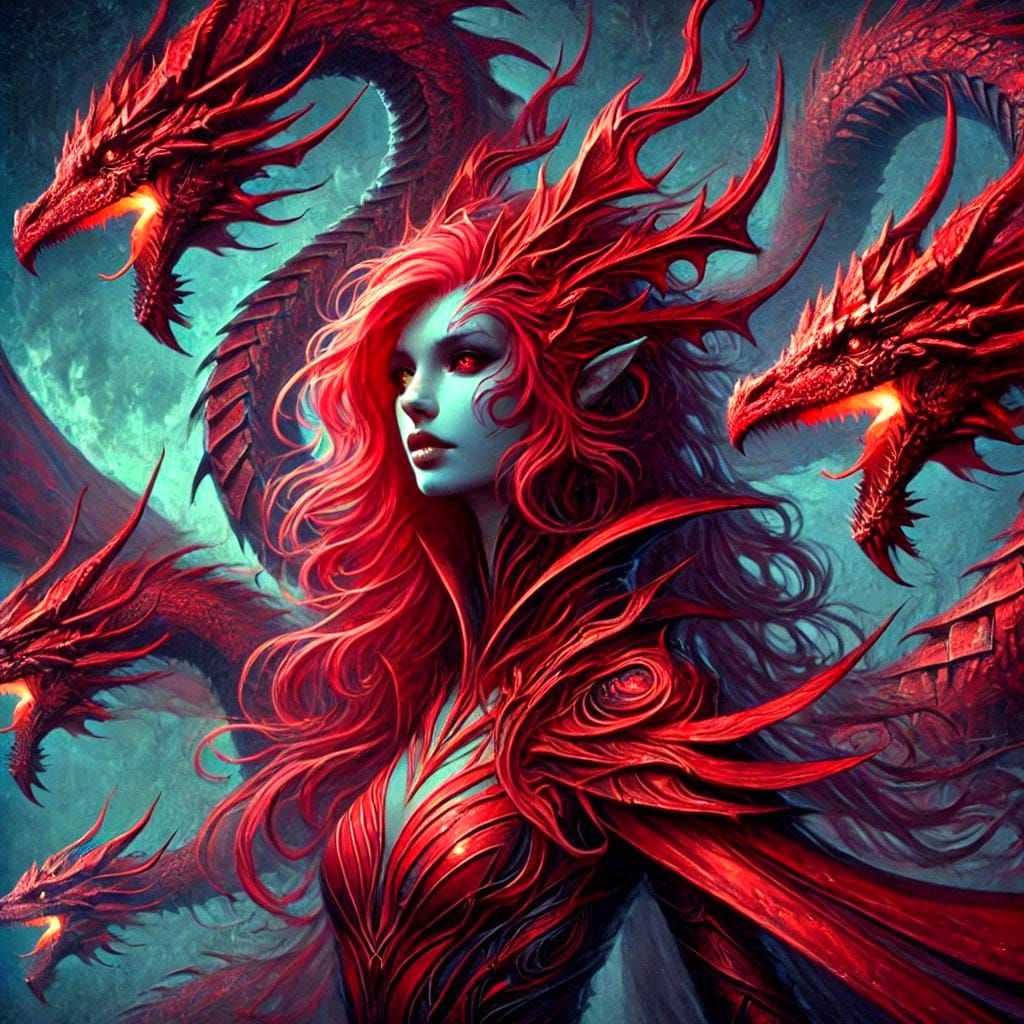 My Dark Fantasy Series Crimson Dragoness