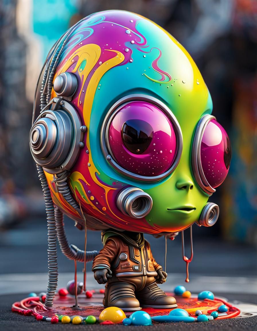 Bobblehead Alien - AI Generated Artwork - NightCafe Creator