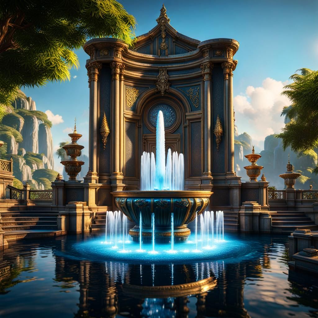 Water Fountain  by @KitsuneGirl