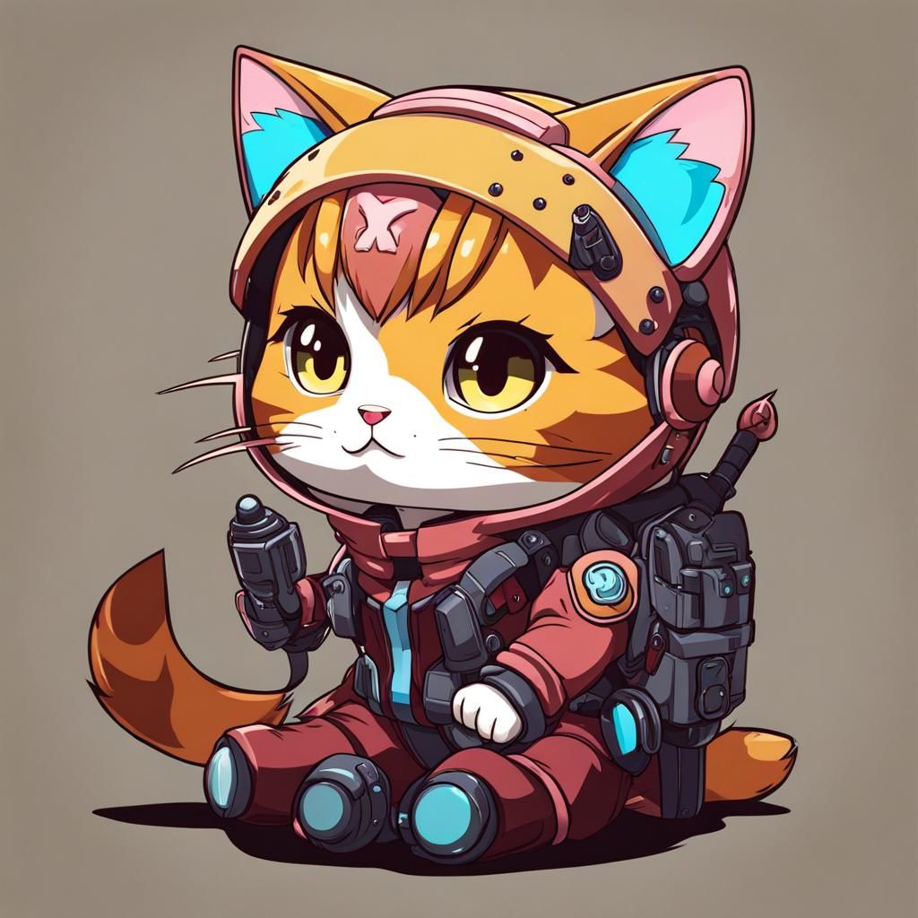 Kawaii neko girl 128k resolution, style “anime”, polished
