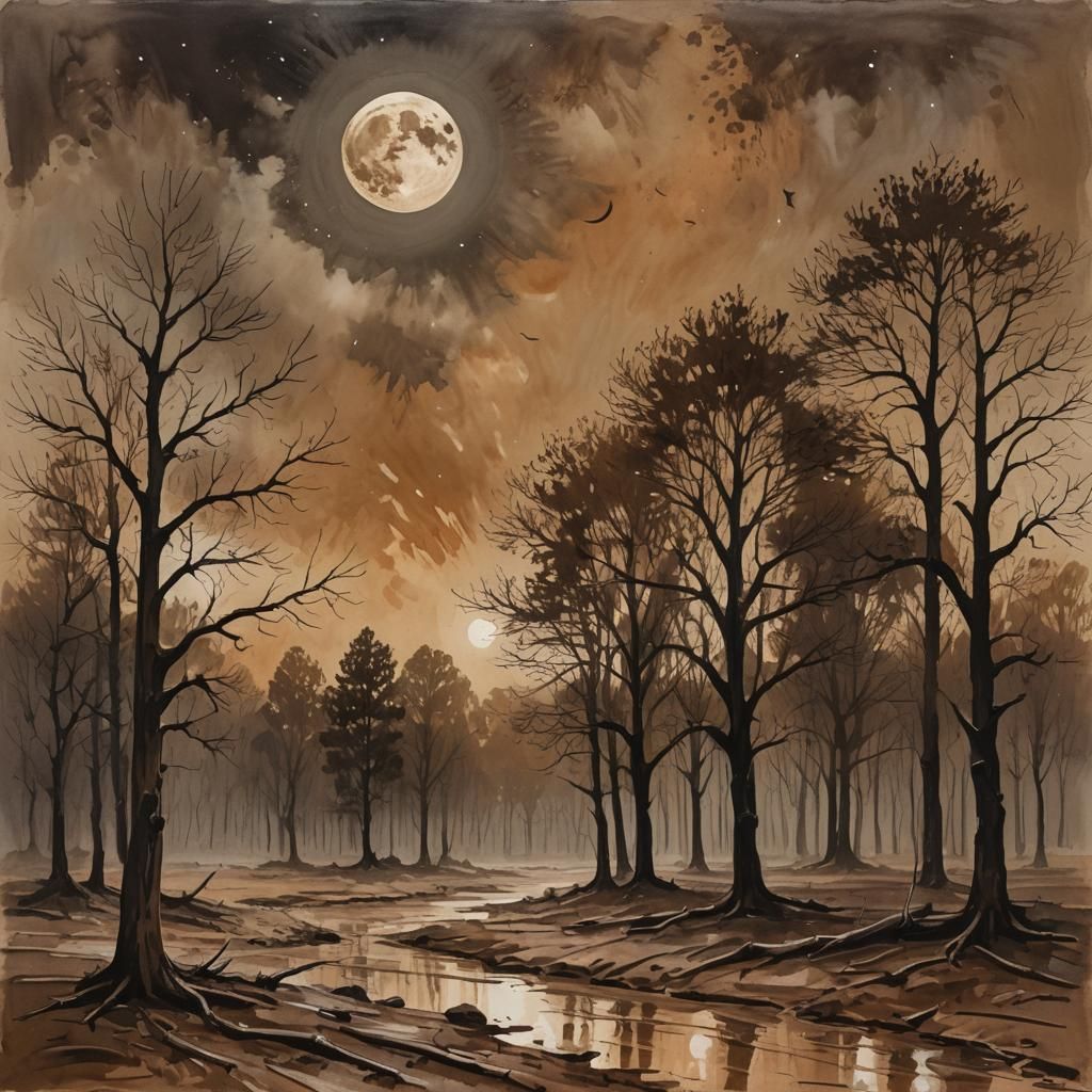 Brown Forest  by @medragon