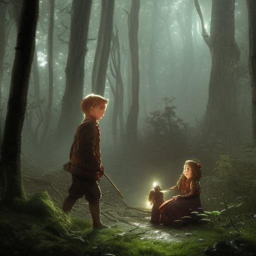 hansel and gretel 1 - AI Generated Artwork - NightCafe Creator