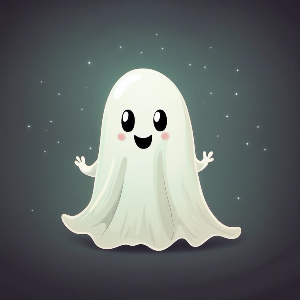 Cute Ghost  by @Viki
