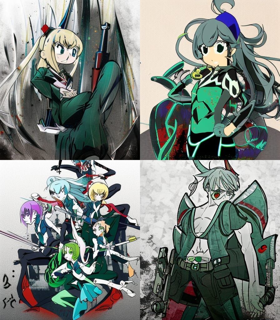 Studio Trigger Style AI Generated Artwork NightCafe Creator