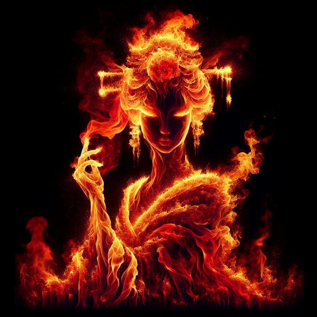 Fire Geisha  by @Pax
