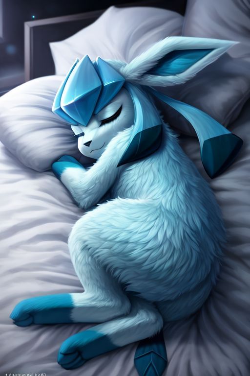 shhh, glaceon is sleeping