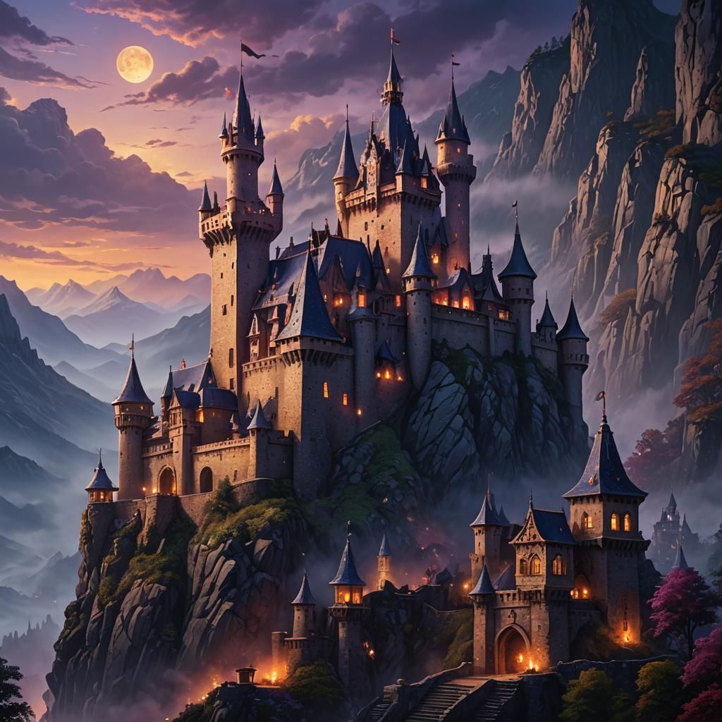 Mount Dark Castle  by @Kaichewz