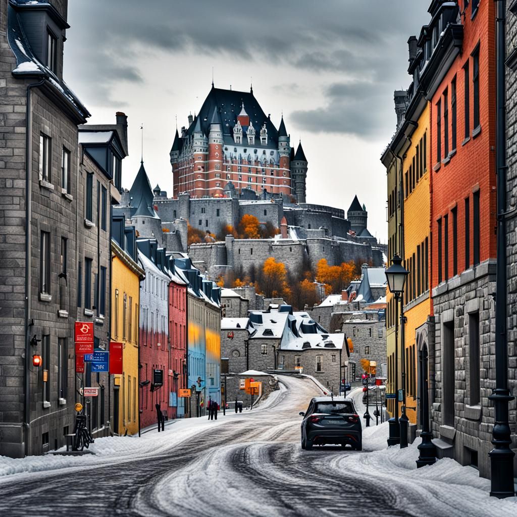 Frontenac Castle    Quebec city .