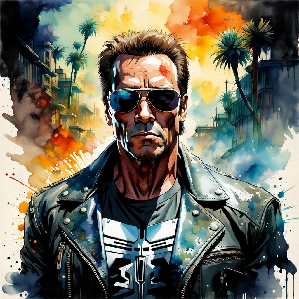 The Terminator (Your Favorite TV and Movie Characters #494)  by @Rascal Ron 