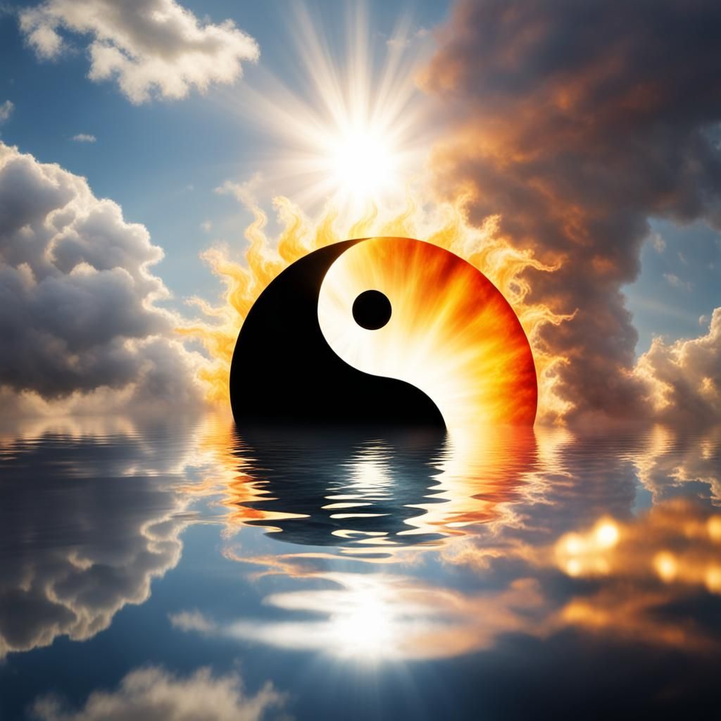 Yin yang , from water and fire