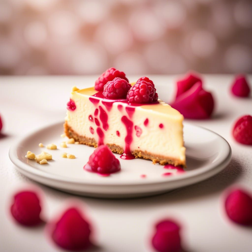 Decadent White Chocolate Raspberry Cheesecake