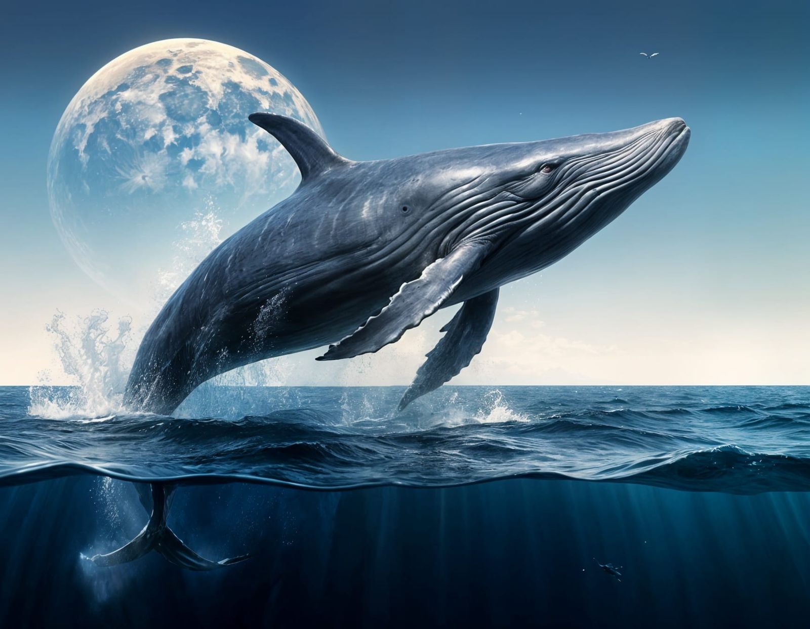 The Midnight Whale  by @Kona