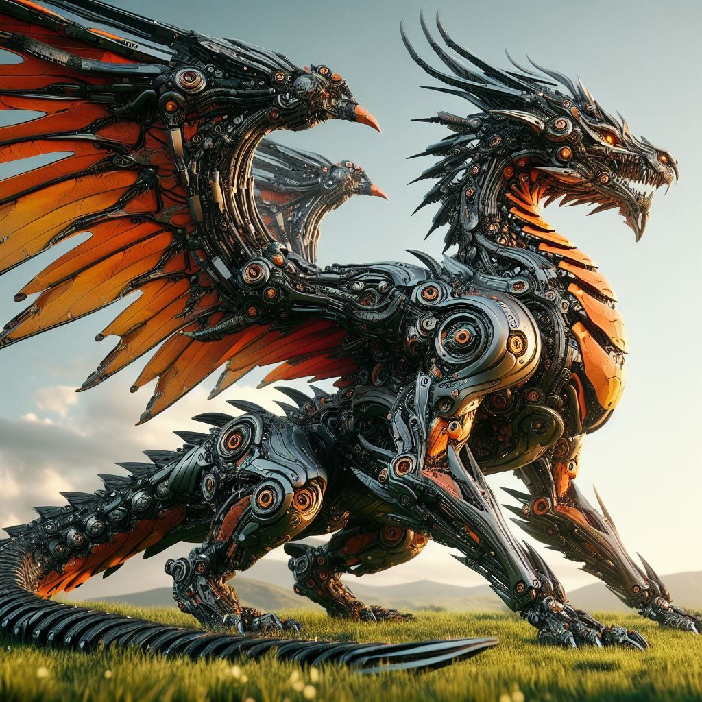 Cyborg dragon