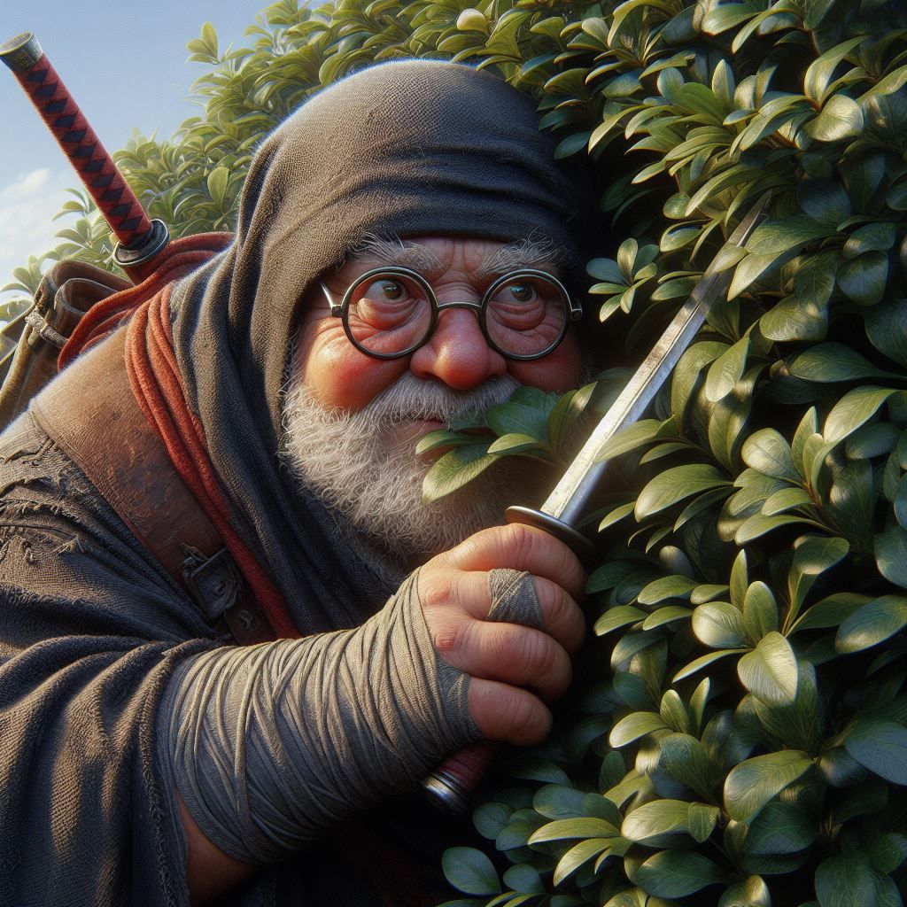 I may not look like much, but I'm an expert at pretending to be a Ninja.