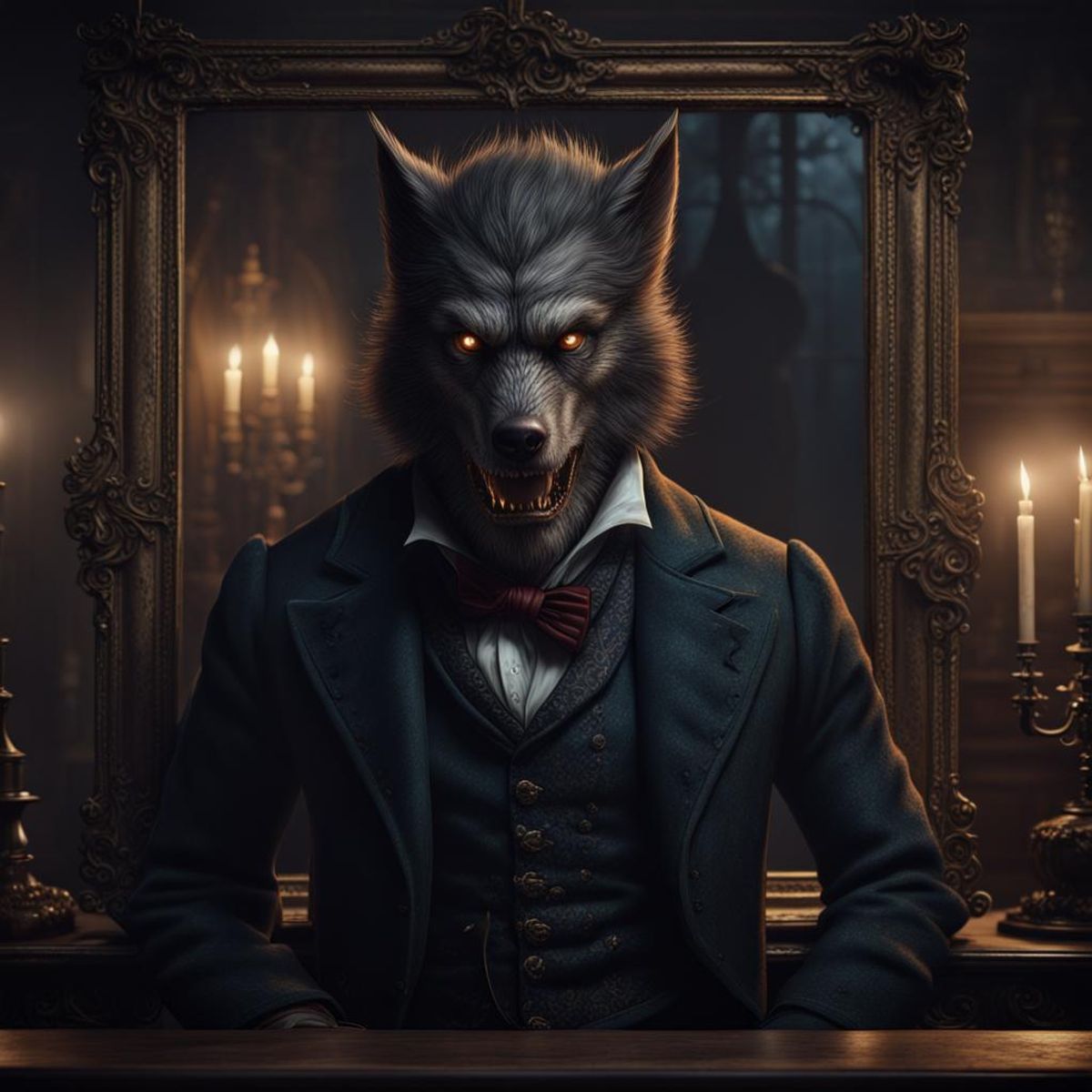 Victorian Werewolf AI Generated Artwork NightCafe Creator