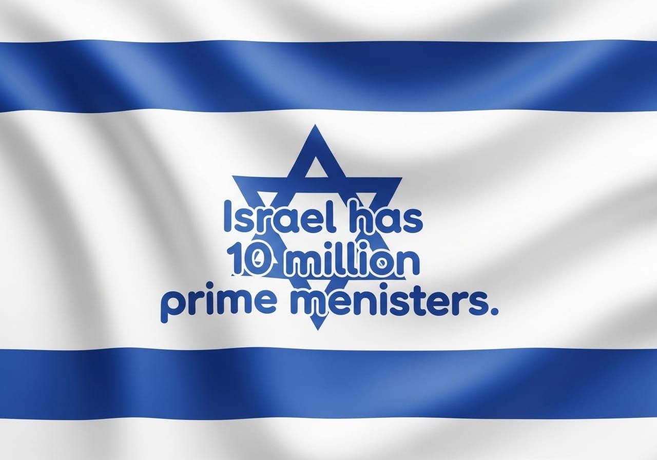 Israel has 10 million prime ministers.