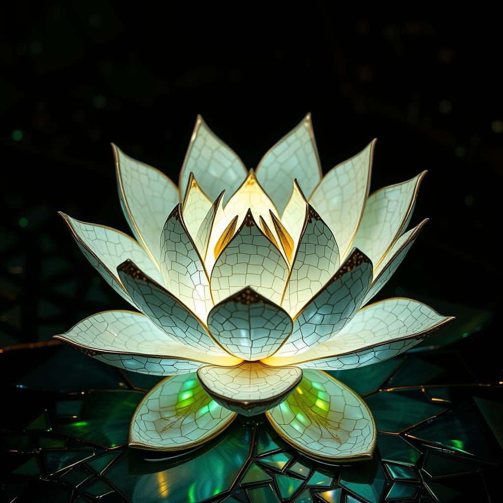 Ceramic lotus  by @HecateWayne