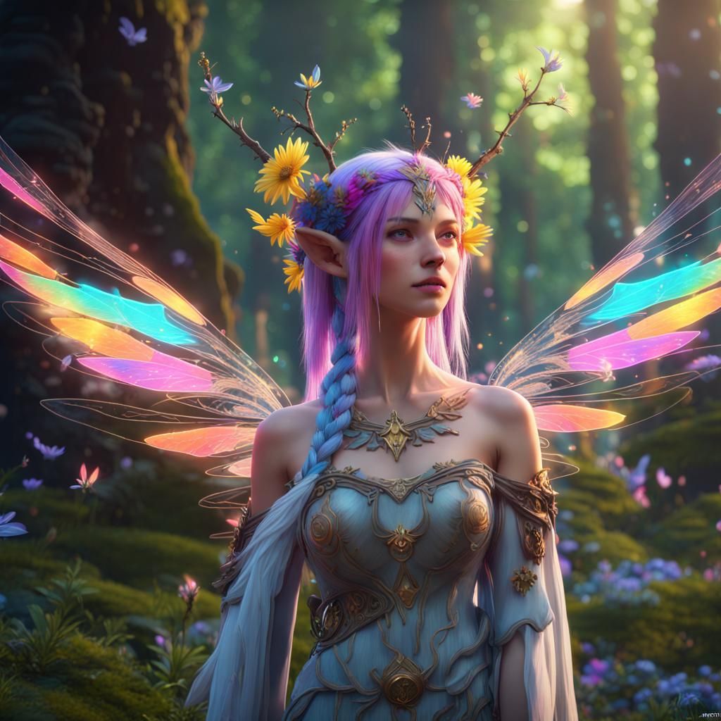 embracing my elfness with a sprinkle of pixie dust AI Generated Artwork NightCafe Creator