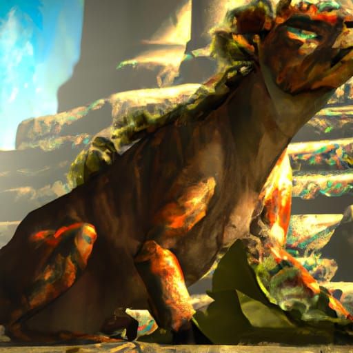 Iguana/Lion Hybrid