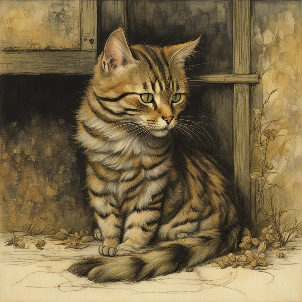 cat by Arthur Rackham, Gennady Spirin, Lisi Martin and Käthe...