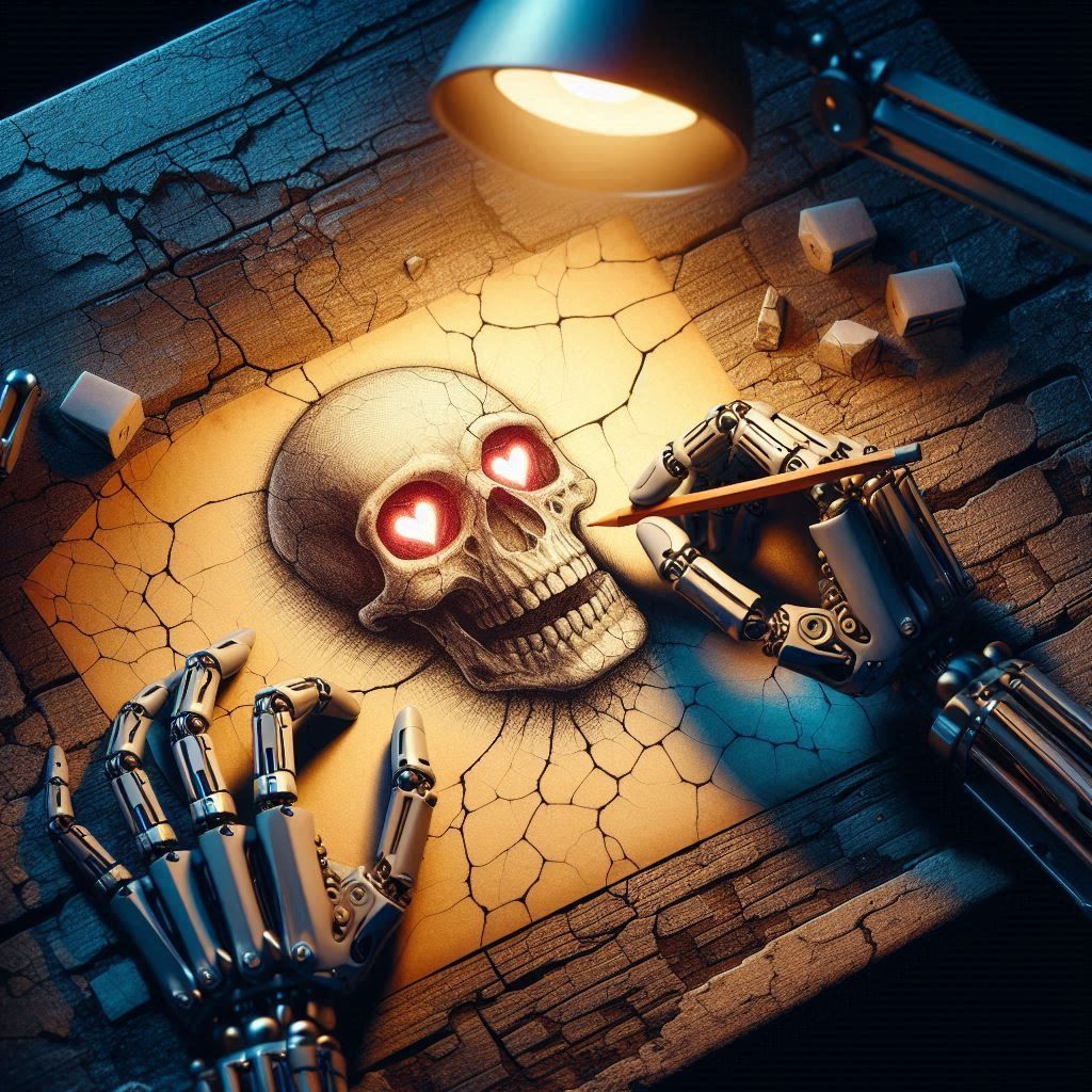 NightCafé Sketchin' Heart-Eyes Smiley