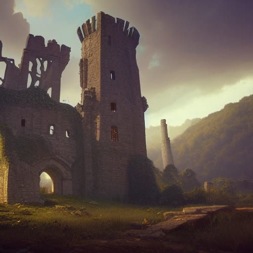 Ruins of a medieval castle