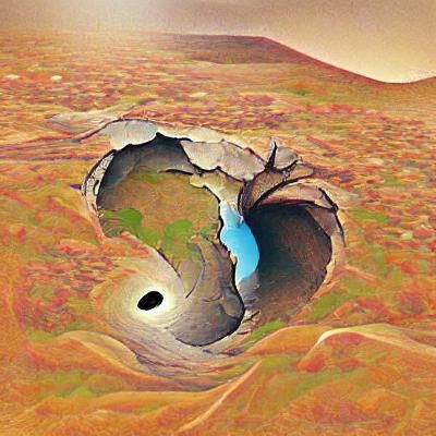 Hole in the earth