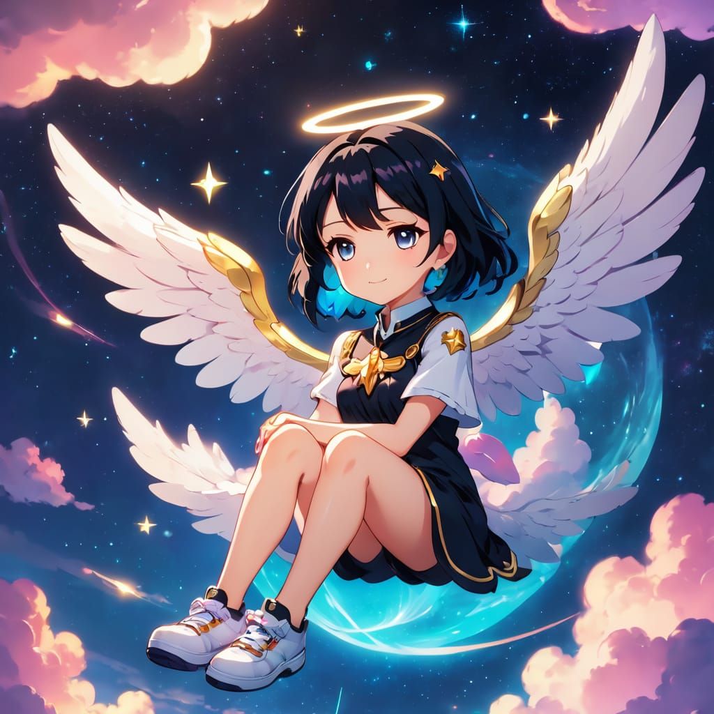 Cute angel Moon