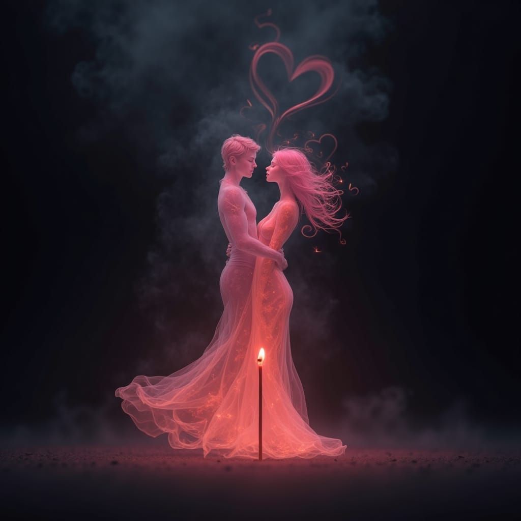 Couple Made of Smoke  by @Kata Lianna Tanaii