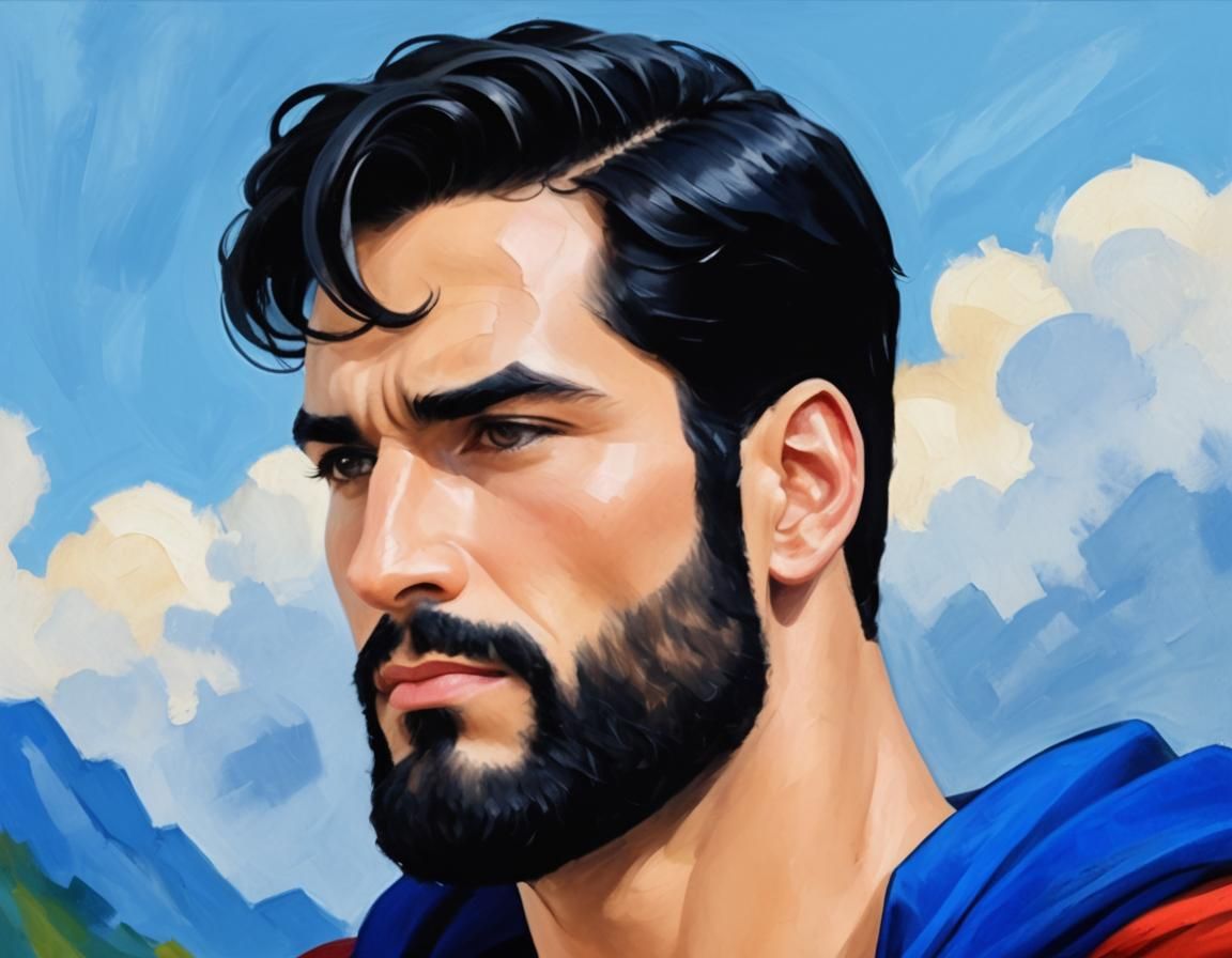 Excellent Beard, Superman! - Ai Generated Artwork - Nightcafe Creator