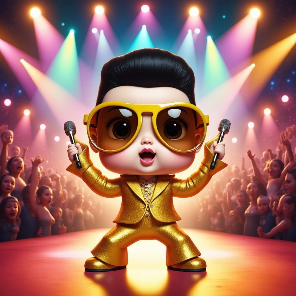 chibbi bobblehead Elvis 