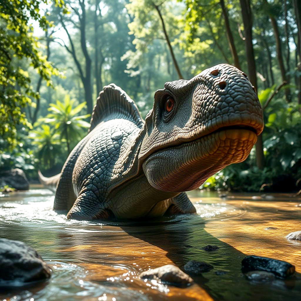 A  majestic, towering Apatosaur