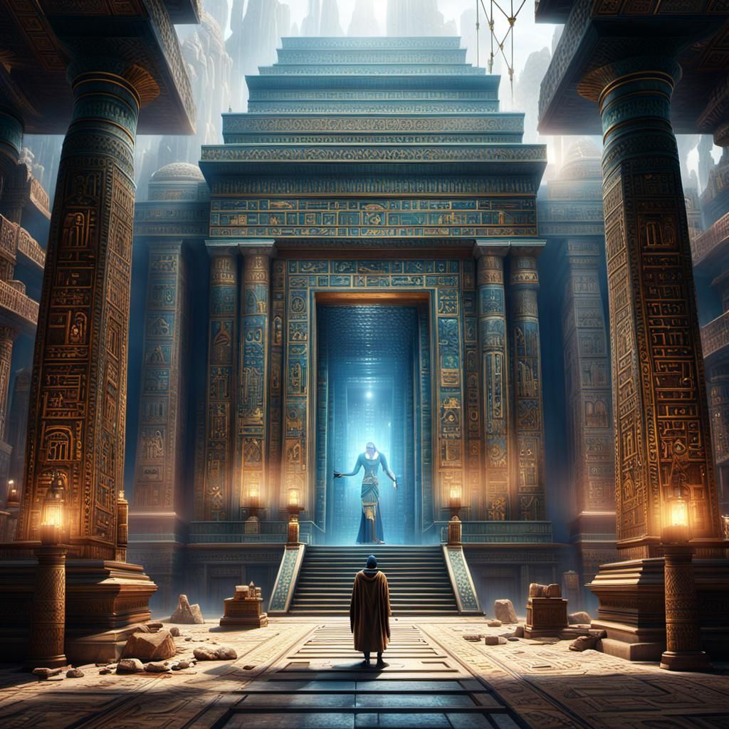 Egyptian temple holding the secrets of technology
