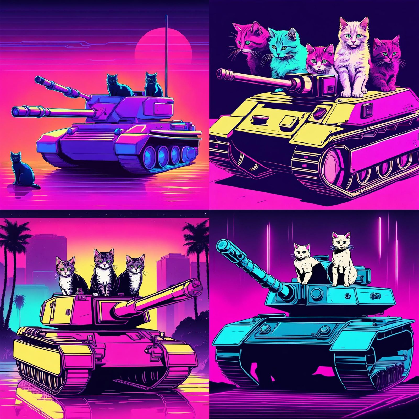 cats in a tank
