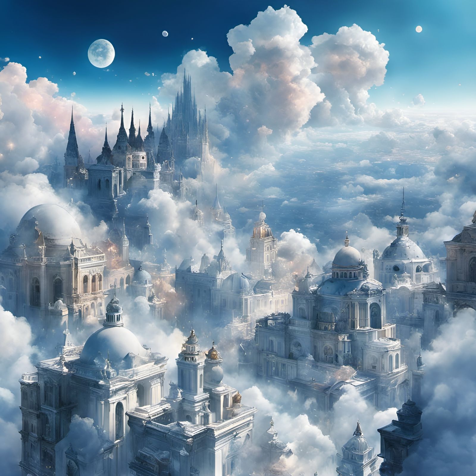 City in the clouds  by @toomanynates