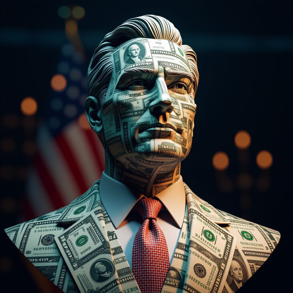 A Politician Made of Money (Surprise, Surprise)  by @JessTD