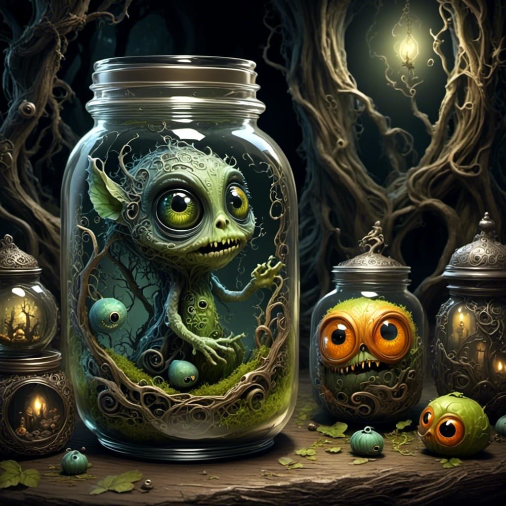 Creepy Jars - LoRA - NightCafe Creator