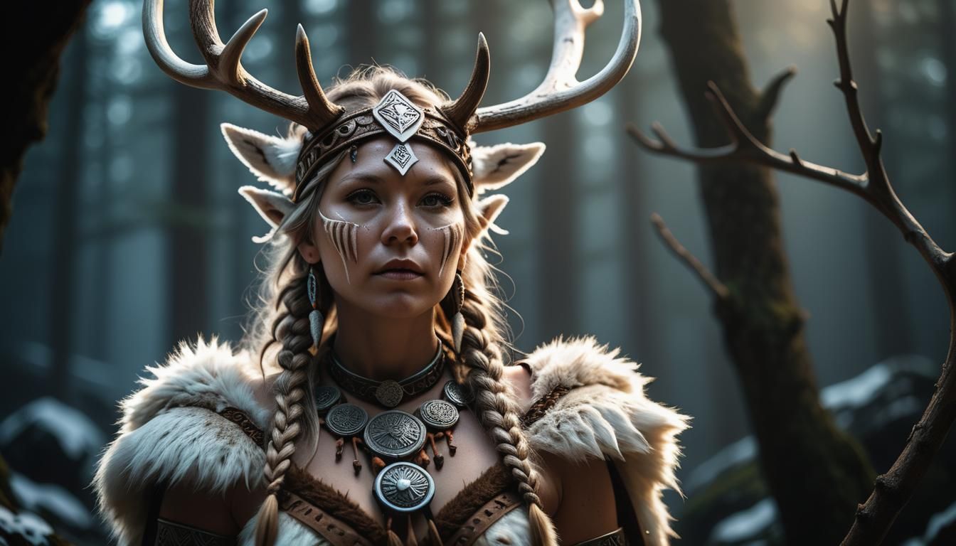 Cernunnos Goddess  by @The Leycer