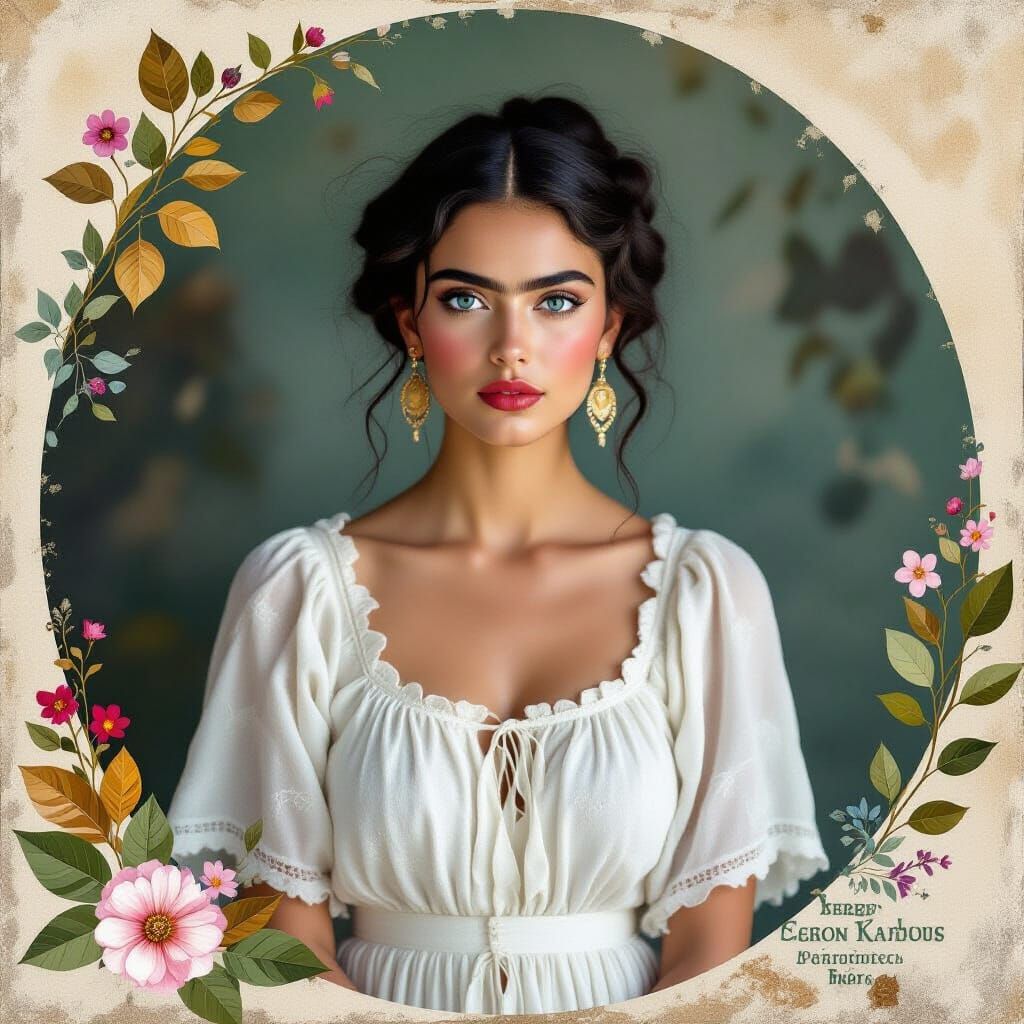 Ethereal Woman in Dreamlike Surrealist Portrait