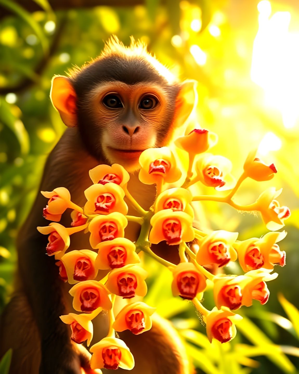 Monkey Face Orchids  by @Gary Murakami