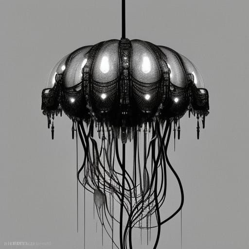 Jellyfish chandelier