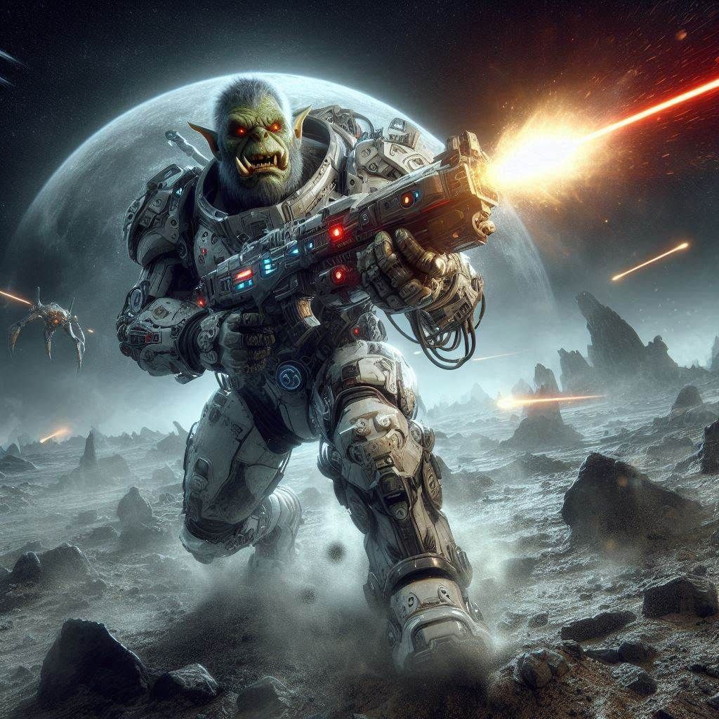 Spaceage Orc Warrior