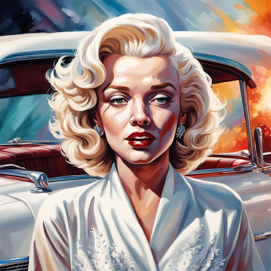 Portrait Of Marilyn Monroe Ai Generated Artwork Nightcafe Creator