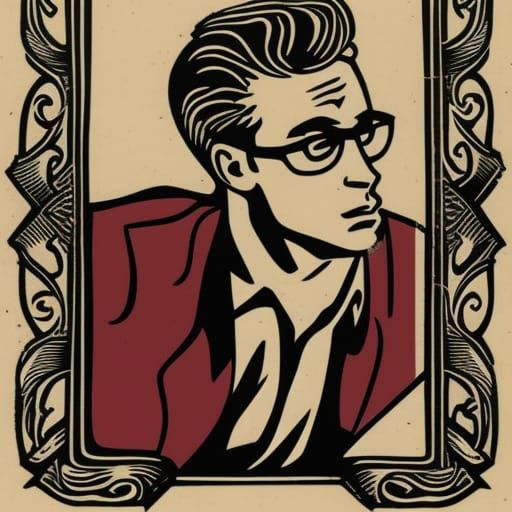 James Dean.  Sanctus Martinus. Wanted poster. Playing card. ...