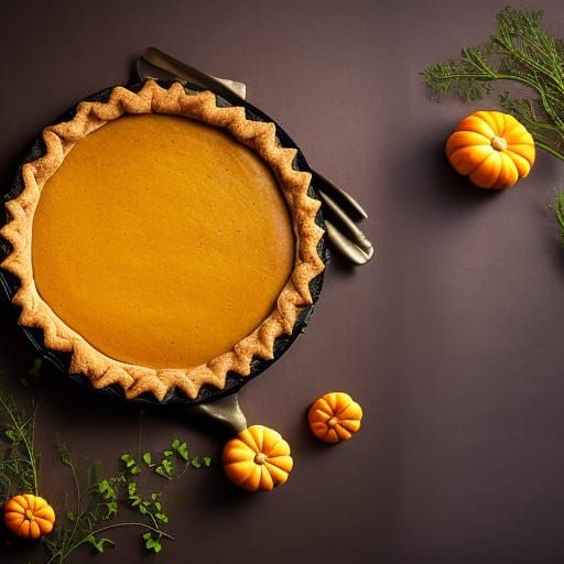 Stunning hot pumpkin pie - AI Generated Artwork - NightCafe Creator