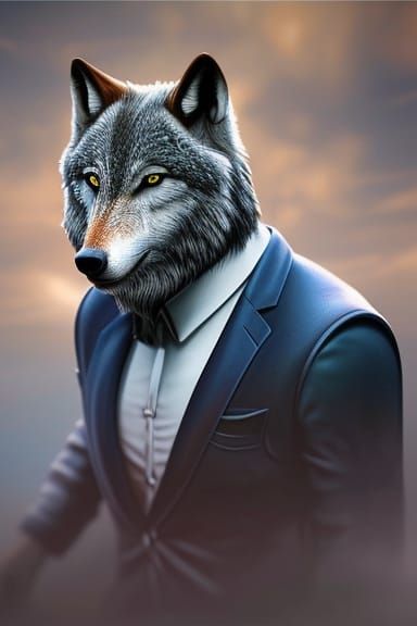 The wolf - AI Generated Artwork - NightCafe Creator